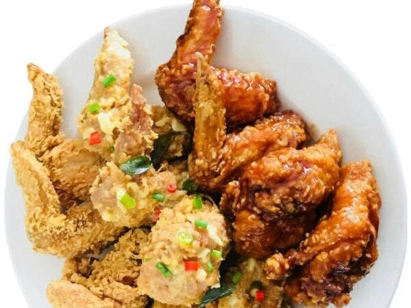 5 Wings, 2 pcs Fish & 5 pcs Shrimp